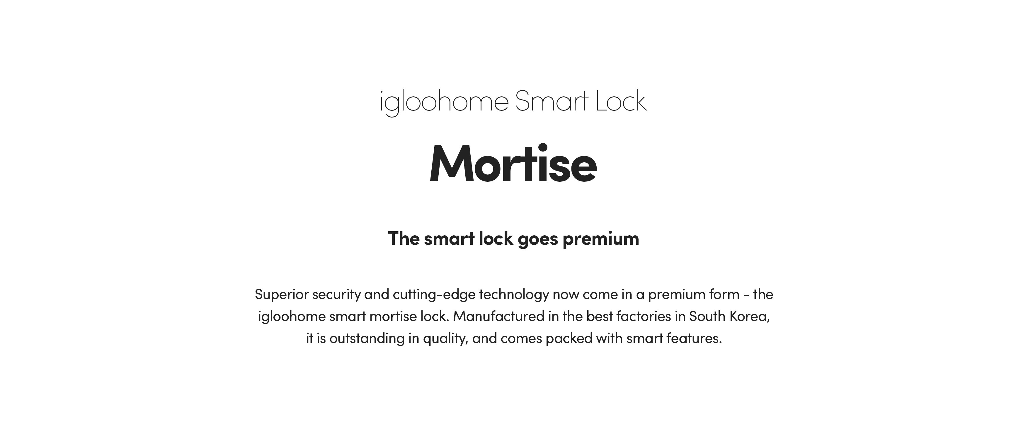 mortise smart lock igloohome
