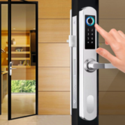 aluminium glass door smart lock 2121